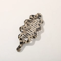 Beige and dark brown leopard print banana hair clip with wavy edges for thick hair - Glossy Light Leopard
