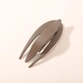 Mocha brown matte fishtail hair clip with a minimalist sleek design and multi-tooth grip - Matte Dark Coffee