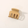 Minimalist matte khaki hair claw clip for women made of durable resin material - Octopus Khaki (4.5cm)