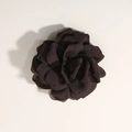 Molletta per capelli a fiore 3D marrone caffè con pois neri per acconciature - Sfuso (senza imballaggio) / Marrone Scuro a Pois