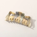 Ink marble large hair claw clip for thick hair with multicolor resin aesthetic - Bulk (No Packaging) / Yellow (12cm)