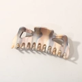 Large ink marble pattern acetate shark hair claw clip for thick hair styling - Bulk (No Packaging) / Coffee (12cm)