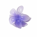 Pinza per capelli a fiore di frangipani viola traslucido con petali sfumati - Fiore Sfumato Lucido (AFT-2869) / Viola Lucido