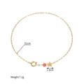 Spécifications de taille pour collier étoile en acier inoxydable de 51cm et poids de 7,1g - Style Étoile et Étoile de Mer Rose (SFLN2272A)