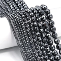Facettierte schwarze Hämatit-Perlen in 2-10 mm für DIY-Schmuckherstellung und Basteln - 2mm / Hämatitfarbe