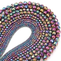 Regenbogen facettierte Hämatitperlen in verschiedenen Größen für DIY-Schmuck und Armbänder - 2mm / Regenbogen