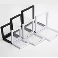 Schwarze und weiße 3D-schwebende Schmuck-Displayrahmen in verschiedenen Größen zur Aufbewahrung - Weißer PE-Film Aufhängung Display Behälter