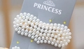 Elegante fermaglio per capelli in stile coreano con perle bianche artificiali Princess - Cuore
