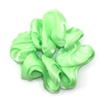 Coletero plisado de gasa verde menta con textura satinada y banda elástica interna - Verde Fluorescente