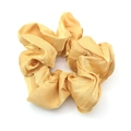 Elastico per capelli color oro champagne in tessuto plissettato metallizzato - Oro Champagne (RT-332-E)