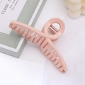 Pince à cheveux minimaliste rose clair en acrylique accessoire de coiffure pour femmes - Bleu marine