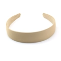 Minimalistisches beiges Stoff-Haarband mit glattem Finish für tägliches Styling - Beige