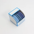 Matte blaue Spirale Haargummis mit starker Elastizität in einer weißen Box - Verlauf Blau Set (Farbe 2)
