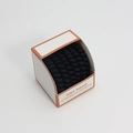 Pack of matte black spiral hair ties with strong elasticity in a display box - Black Set (Color 6)