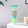 Boîte d'élastiques à cheveux sans couture haute élasticité en vert néon et bleu - Mélange Bleu Vert