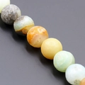 Macro di perle sfaccettate in agata venata di drago multicolore per creazione gioielli - Pietra Mista (Drago 6)