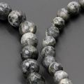 Faceted natural grey moonstone loose beads for jewelry making with premium surface texture - Faceted Black Flash 10