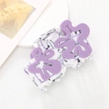 Pince à cheveux fleur Matisse avec motif marbre et accents violets pour femme - Fleur Violette