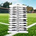 Set van 12 verstelbare voetbalarmbanden met kralen en voetbalhangers voor fans - Voetbal Kaartenpakket Stijl (BN-0280)