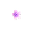 Tropical purple plumeria hair claw clip with a stylish gradient acrylic finish - Purple