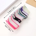 Colorful stacked books claw clip in pink purple and yellow with size 9.8cm measurements - Pink Book Style