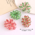 Dettaglio degli elastici a spirale natalizi da 4,5cm con motivi festivi e dimensioni - Stile Multi-pezzo (5781641598376)