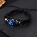 Bracelet en cuir tressé signe du zodiaque Taureau lumineux avec cordon réglable - Bélier