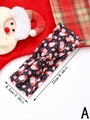 Vue détaillée du bandeau de Noël imprimé avec dimensions 22x8,5cm et décor festif - Style A