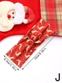 Christmas reindeer print headband dimensions showing 22cm length and 8.5cm width - Style J