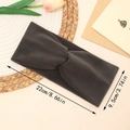 Soft dark grey twist knit headband for women ideal for autumn and winter wear - Army Green