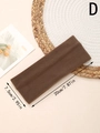 Fascia sportiva larga in peluche marrone per donna in morbida flanella, taglia 20x7,5cm - Marrone (D)