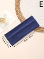 Navy blue elastic wide knit sports headband for yoga and washing face, size 20x7.5cm - Navy Blue (E)