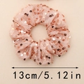 Elastico per capelli con paillettes rosa e motivo a squame diametro di circa 13 cm - 13cm / Rosa Chiaro (Stile C Piccolo)