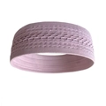 Lavendelfarbenes atmungsaktives Sport Stirnband mit feuchtigkeitstransportierendem Wellenmuster - Rosa