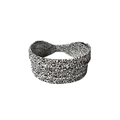Diadema cruzada con estampado de leopardo para yoga y limpieza facial diaria de mujer - Estilo Leopardo Marrón Clásico (B)
