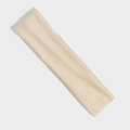 Gros plan du bandeau de sport élastique crème pour le yoga et les séances de fitness - Beige