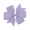Handcrafted lavender purple grosgrain ribbon butterfly bow hair clip for girls - Light Purple