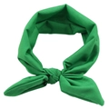 Diadema elástica verde esmeralda con orejas de conejo para bebés en tela texturizada - Verde