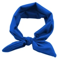 Elastisches Baby-Stirnband mit Hasenohren aus königsblauem weichem Stoff - Saphirblau