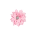 Fermaglio per capelli a fiori rosa multistrato con centro in strass scintillanti - Rosa
