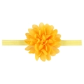 Fascia elastica per neonati con fiore di chiffon giallo per bambini e neonati - Giallo