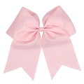 Pink oversized grosgrain ribbon hair bow tie with swallowtail for girls and infants - Pink