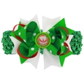 Weihnachts-Haarband für Babys mit Schleife und Weihnachtsmann-Motiv in Rot und Grün - Weihnachtsmann Kronkorken Deko Stil (9)