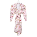 Robe de chambre maternité rose à imprimé fleuri et manches longues pour femmes - Robe jasmin rose clair / L/xl/xxl (coupe Ample)