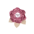 Dusty pink Mommy To Be corsage badge with champagne gold leaves for baby shower - Dusty Rose Pin (Mommy To Be)