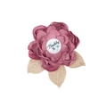 Pink and gold Daddy To Be corsage pin with baby footprint for baby shower parties - Dusty Rose Pin (Daddy To Be)