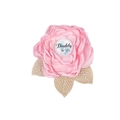 Pink Daddy To Be corsage with gold leaves for baby shower and maternity photoshoot - Pink Pin (Daddy To Be)