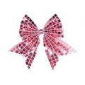 Pince à cheveux nœud à paillettes roses pour filles, accessoire de fête scintillant - Rose