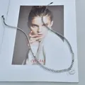 Collana in argento a doppia catena serpente e groumette con pendente a moneta tonda - Argento (SFLN1361)