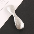 Elegante fermaglio per capelli in metallo argentato spazzolato dal design minimalista - Argento